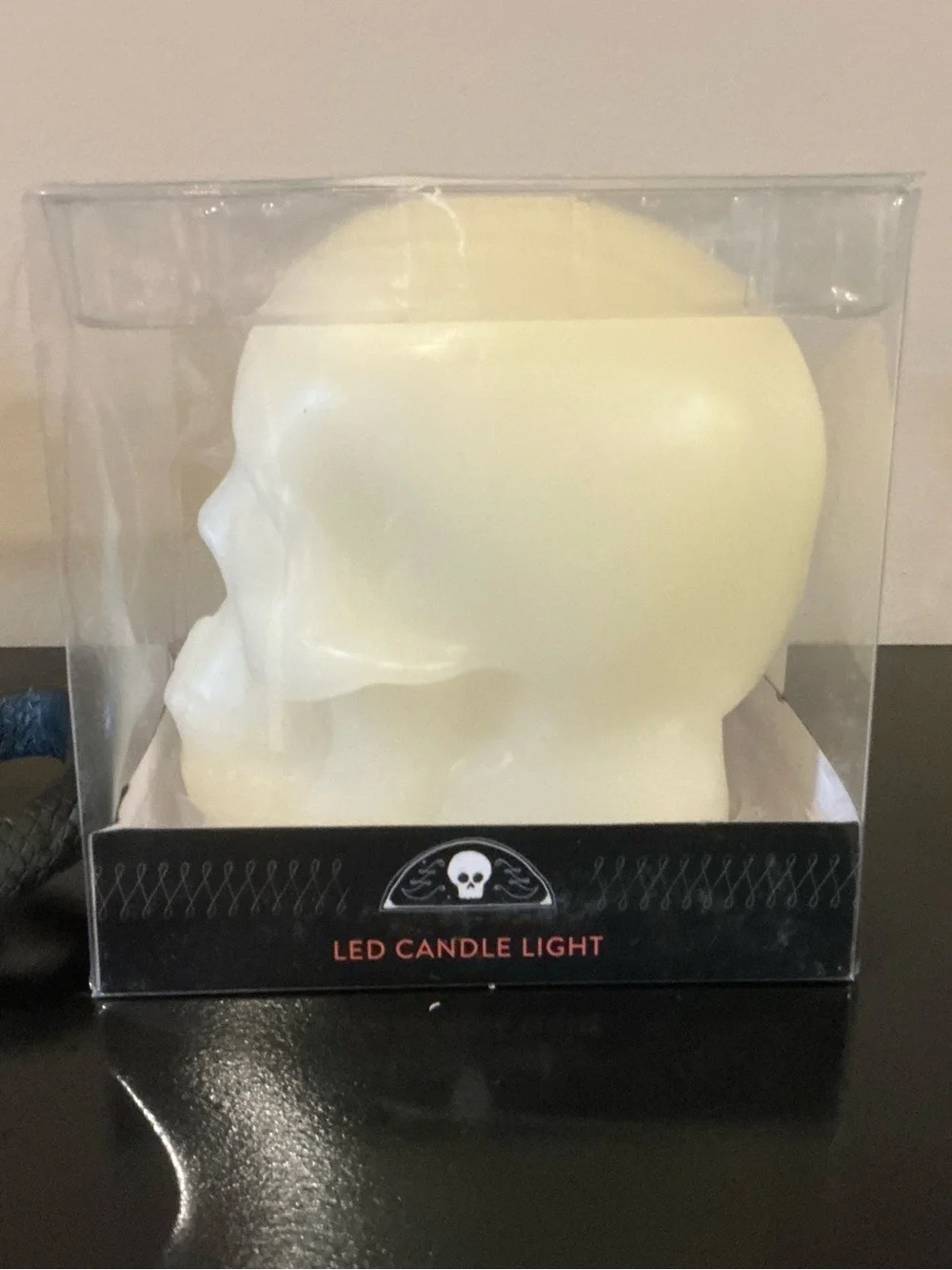 NWT Boxed LED Wax Skull Halloween Candle 🎃